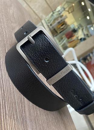Ремінь пояс чоловічий шкіра шкіряний calvin klein/ ремень пояс мужской кожа кожаный черный