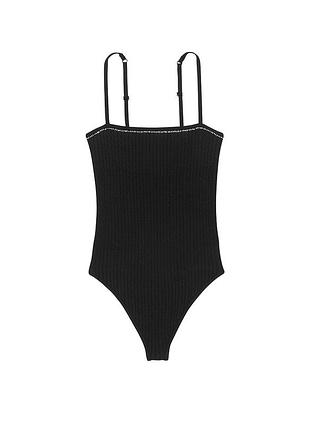 Victoria´s victorias secret виктория сикрет трикотажный боди luxe cable-knit shine bodysuit
