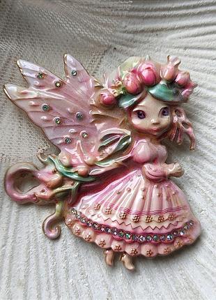 Брошка " казкова фея" 6 см