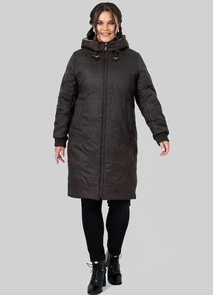 Зимнее стеганое пальто "юстина" батал