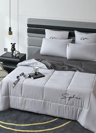 Постельное белье евро с одеялом