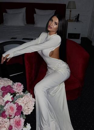 Обольстительное длинное платье с драпировкой к новогодним праздникам bb-1688