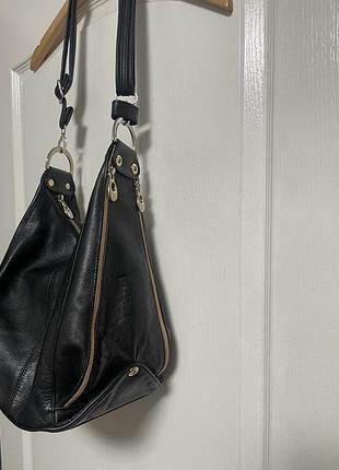 Кожаная сумка хобо