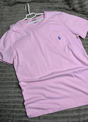 Оригінальна бавовняна футболка поло,рожева натуральна футболочка,вишитий логотип,бавовна,оверсайз