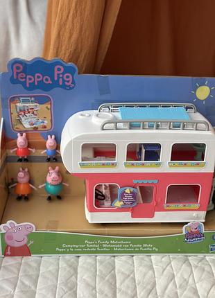 Ігровий набір автодім peppa pig сімейний кемпер пеппи. peppa pig adventures family motorhome preschool