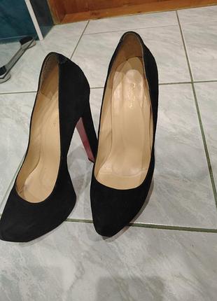 Туфли замш натуральный