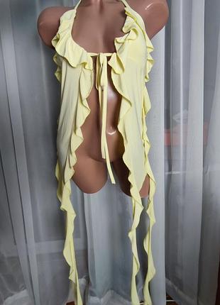 Легкая блуза медуза, блуза с рюшами