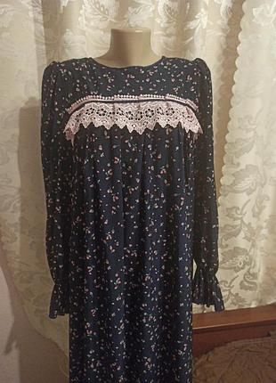 Плаття жіноче довжина максі, з довгим рукавом