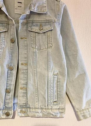 Куртка джинсова дитяча блакитна sinsay xxs 140 зріст