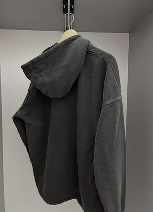 Кофта з капюшоном та з блискавкою, темно-сіра