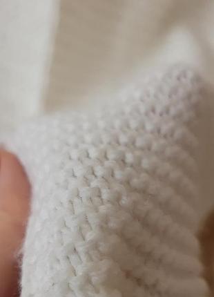Белый кардиган вязаный 5