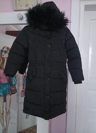Куртка стеганая зимняя для девочки
