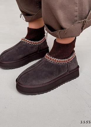 Угги женские кофе / женские угги кофейного цвета