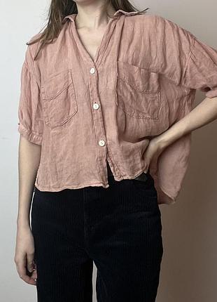 Сорочка лляна zara