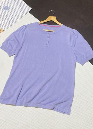 Джемпер из натурального материала в лиловом оттенке от итальянского производителя