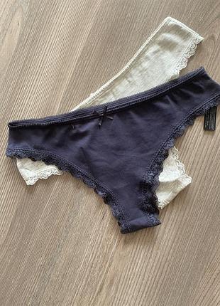 Бавовняні трусики з мереживом набір primark