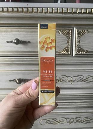 Крем для шкіри навколо очей bioaqua vitamin e + b5 multi-effets поживний, відновлювальний