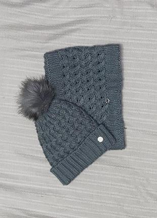 Шапка + снуд (хомут) camomilla milano (італія)