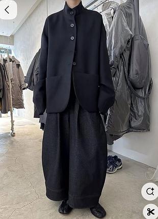 Пальто в авангардному стилі high пальто вовна