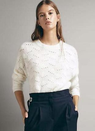 Свитер ажурной вязки massimo dutti