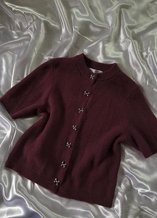 Кардиган бургунді бордо zara