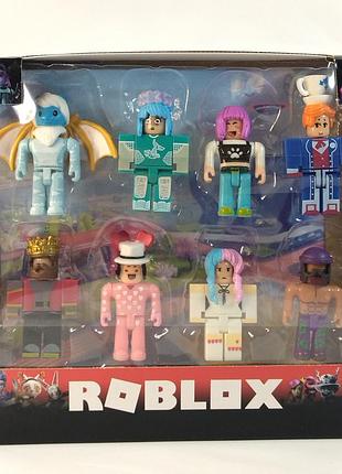 Набор фигурок роблокс/roblox два вида по 8-персонажей.