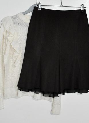 St.emile розкішна спідничка шоколадного кольору вовна ангора від люксового бренду