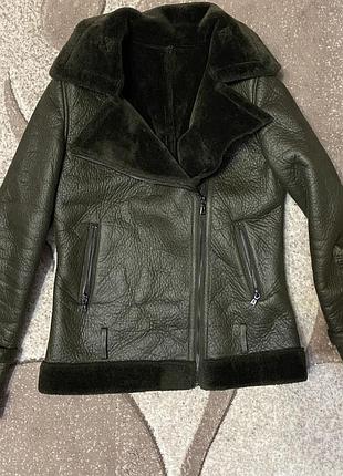 Жіноча дублянка колір хакі s