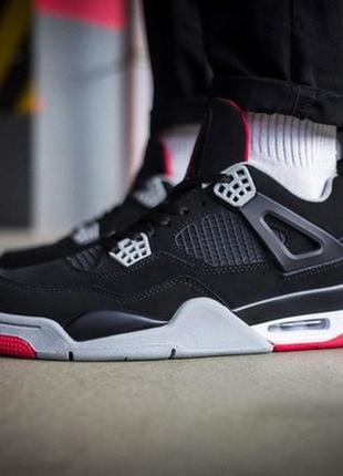 🏀🖤🏀nike air jordan 🏀🖤🏀кросовки найки джордан 4, кросівки найк джордан 4