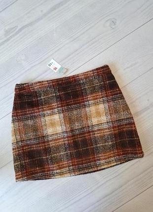 Теплая юбка с шерстью