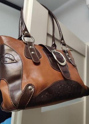 Оригинал kanz кожаная люкс сумка 35х25 ручная работа прекрасное состояние