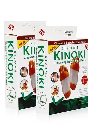 Пластырь-детокс для ступней kinoki для выведения токсинов упаковка 10 шт