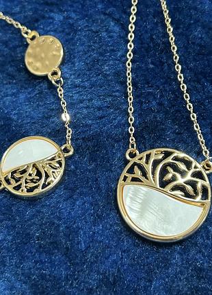 Комплект позолота перламутр