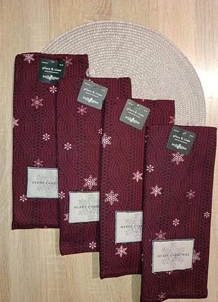 Полотенце махровое 40*66 см, полотенце подарочное новогоднее.