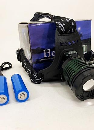 Аккумуляторный фонарь налобный police 2188 2xpe (white+red)