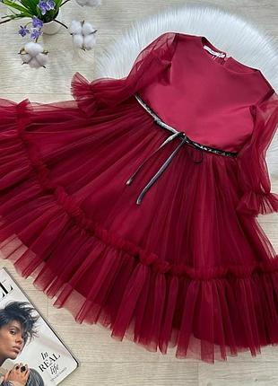 Бардова святкова сукня для дівчаток