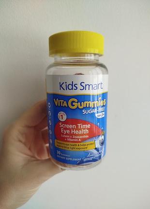 Kids smart vita жувальні таблетки з цитрусовим пуншем для здоров’я очей без цукру для дітей старше 3 років  30 жувальних таблеток