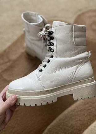 😍 шкіряні чоботи сапожки ботинки