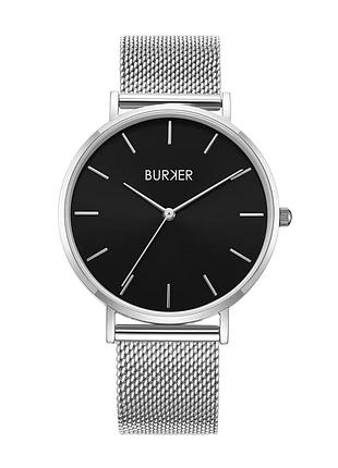 Годинник burker ruby silver black mesh 3