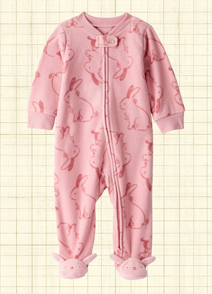 Флисовый слип carters 0-9м