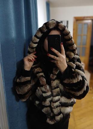 Натуральная шуба из шиншили