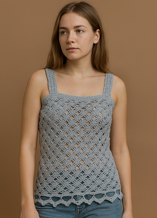 Майка вязаная крючком