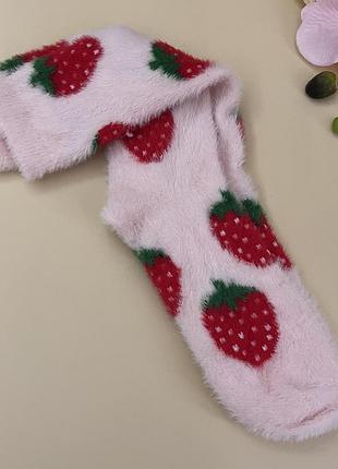 Пушистые носки высокие размер: 35-40