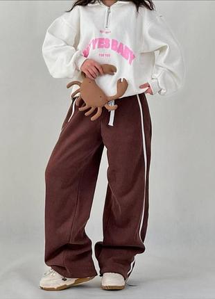 Жіночі теплі флісові спортивні повсякденні штани брюки