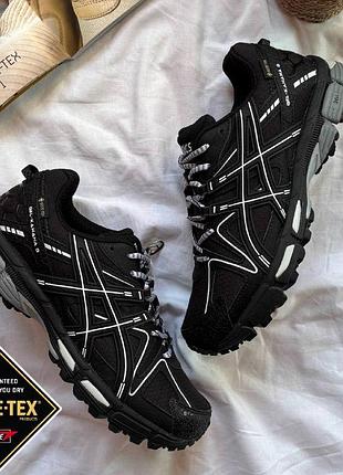 Asics gel-kahana 8 black white stripes gore-tex termo