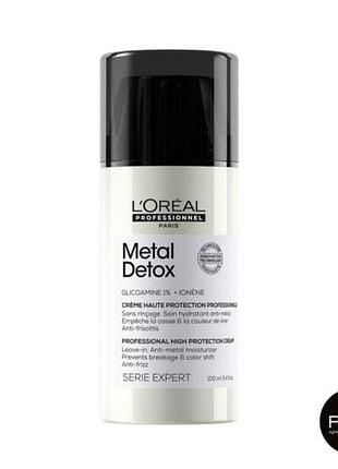 Крем loreal metal detox для уменьшения ломкости и изменения цвета волос 100 мл