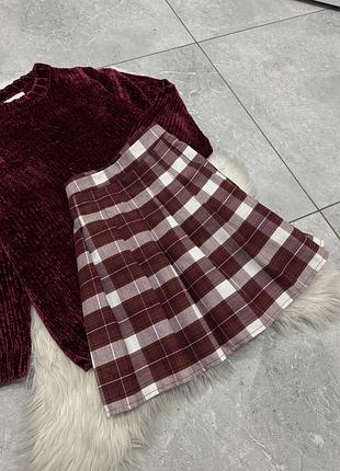 Картата спідниця в клітинку