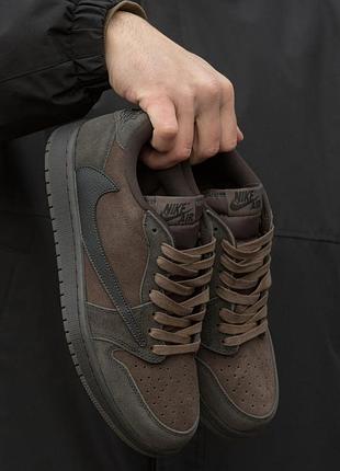 Кросівки air jordan 1 retro low og sp travis scott velvet
