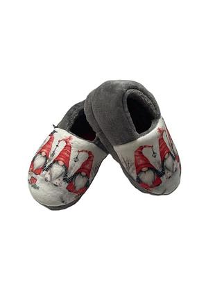 Детские тапочки комнатные унисекс memory "waldi" 070974 серого цвета гномы 24 - 32 р.