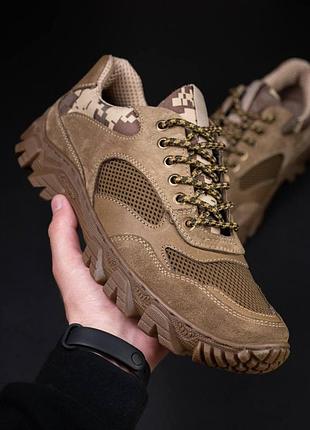 Тактические летние кроссовки сетка (койот) tsh2